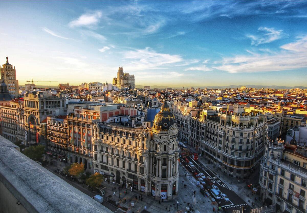 Vista aérea de Madrid